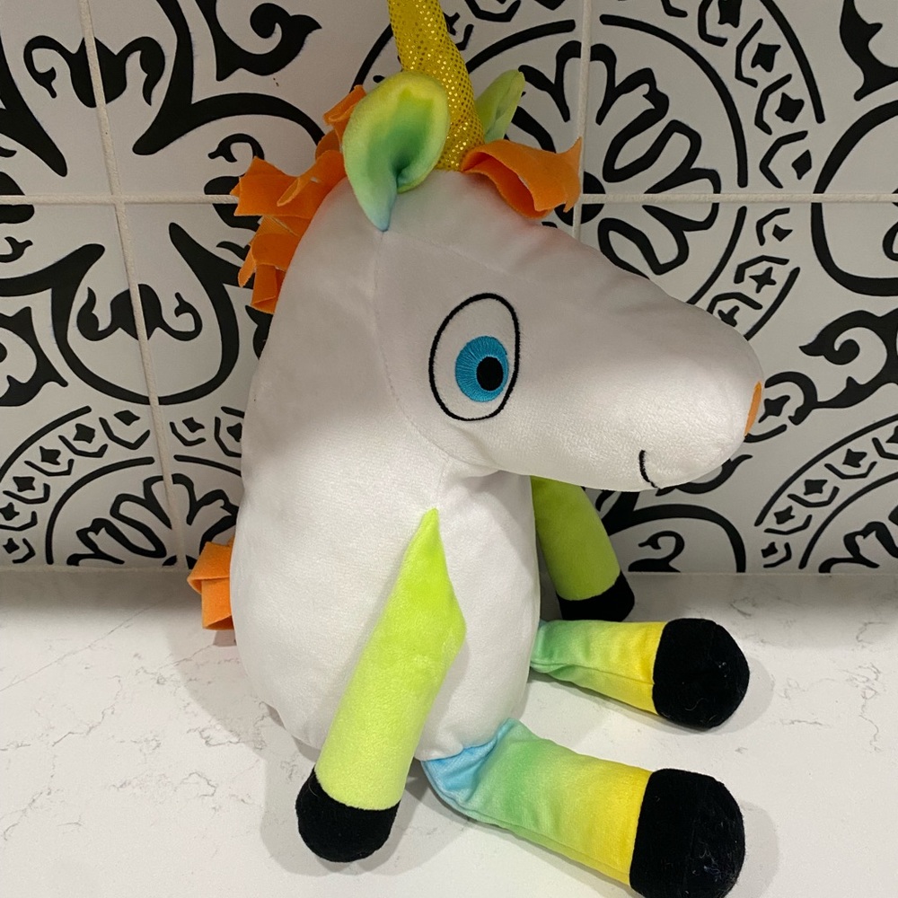 Kohls Cares Unicorn Plush Stuffed Animal By Bob Shea Multicolor  14" 2013
